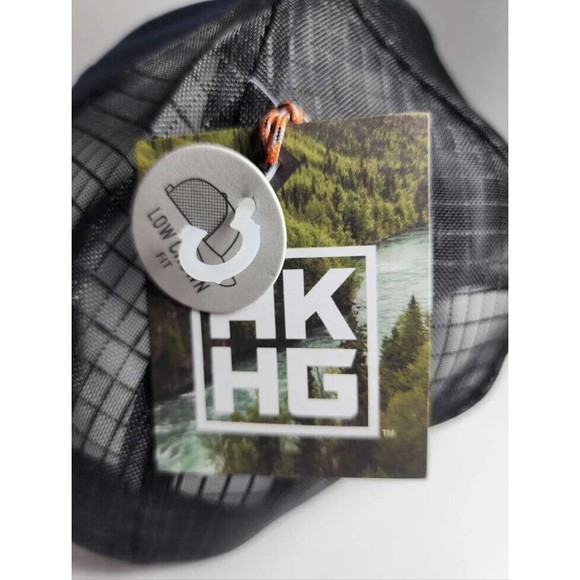 AKHG Duluth Trading Company Snapback Low Crown Navy Blue Trucker Cap Hat M/L New - Picture 5 of 5